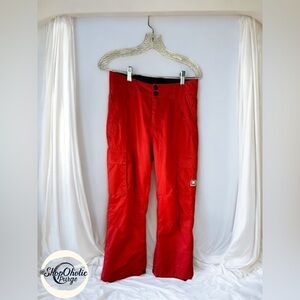 snow pants kids DC Shoes Red Snow Pants XL Youth child Cargo Waterproof Ski